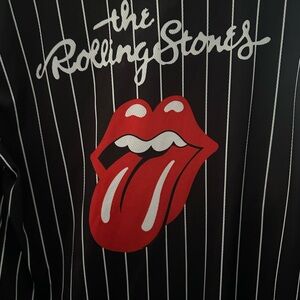 The Rolling Stones Striped Lightweight Button up Shirt